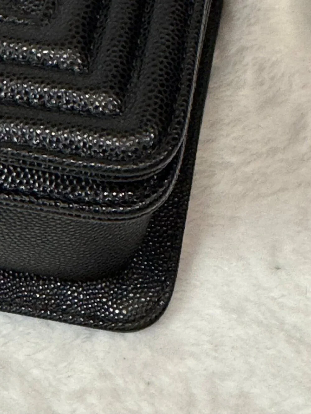 CHANEL Small Boy Flap Bag Black Caviar Silver Ruthenium Hardware Quilted Crossbo